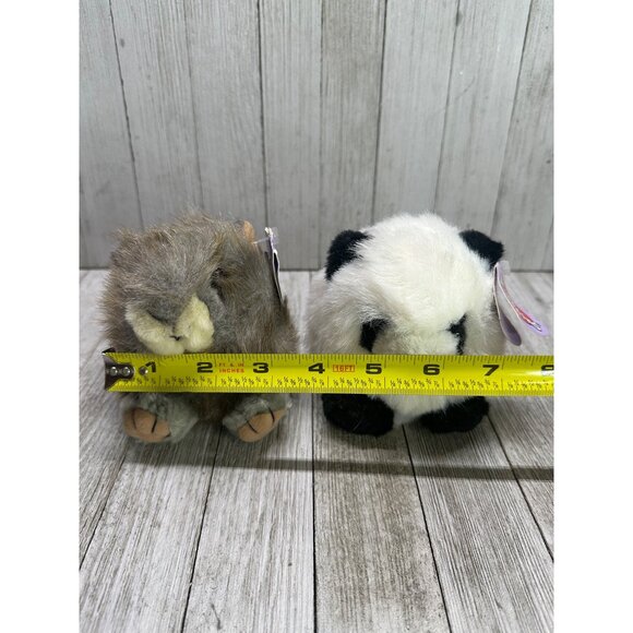 Vtg Puffkins Nutty Squirrel & Peter The Panda Bear Plush Stuffed Toy - Set Of 2 - Picture 10 of 13